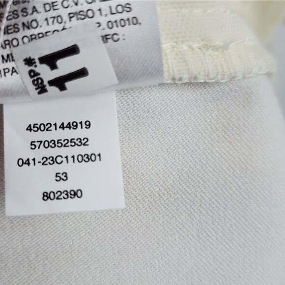 Chicos Pants Women 2.5=14R Sea Salt Brigette So Slimming Wide Leg Crop NWT - Picture 13 of 13